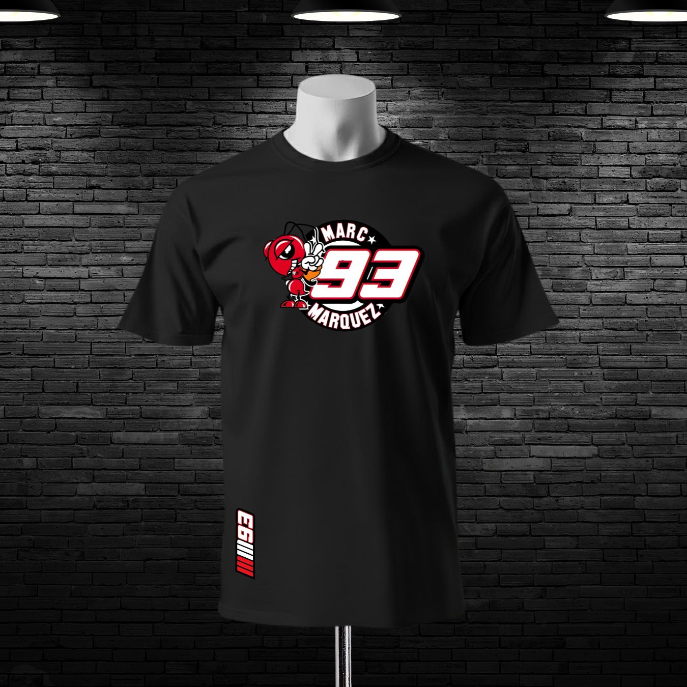 93 M-Marcquez Printed Cotton T-shirt - Image 3