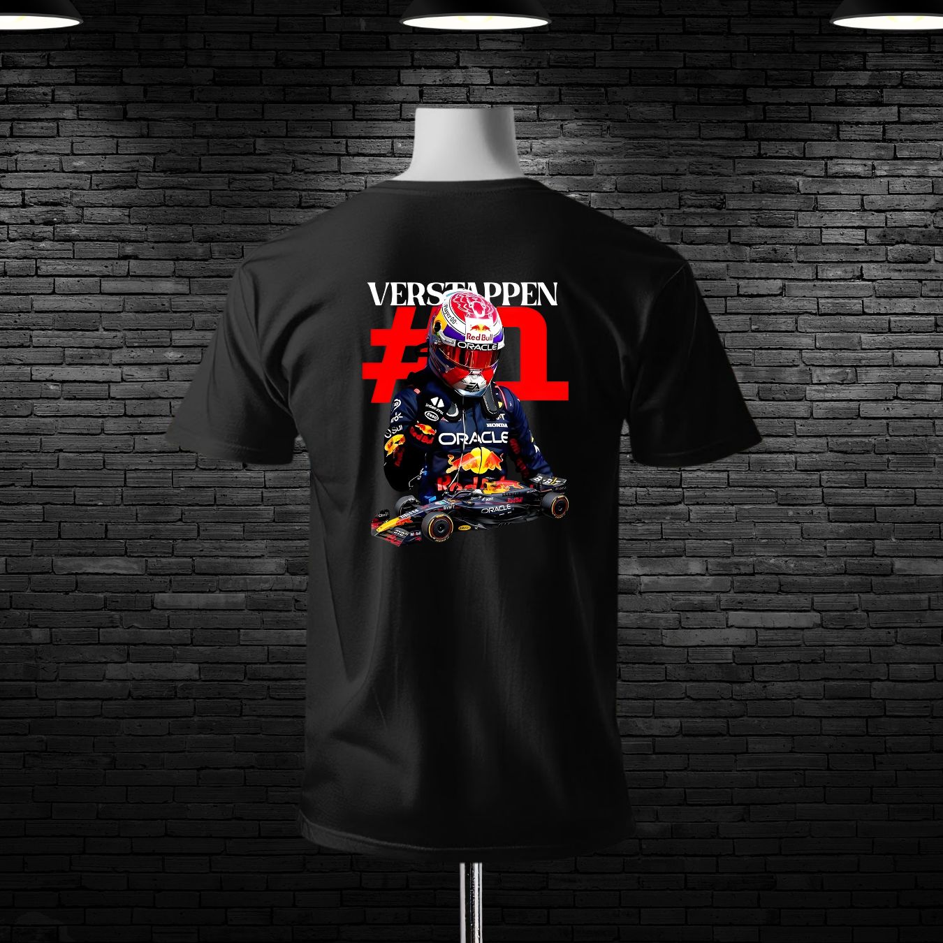 F1 M-Verstappen Back Print Cotton T-shirt - Image 3