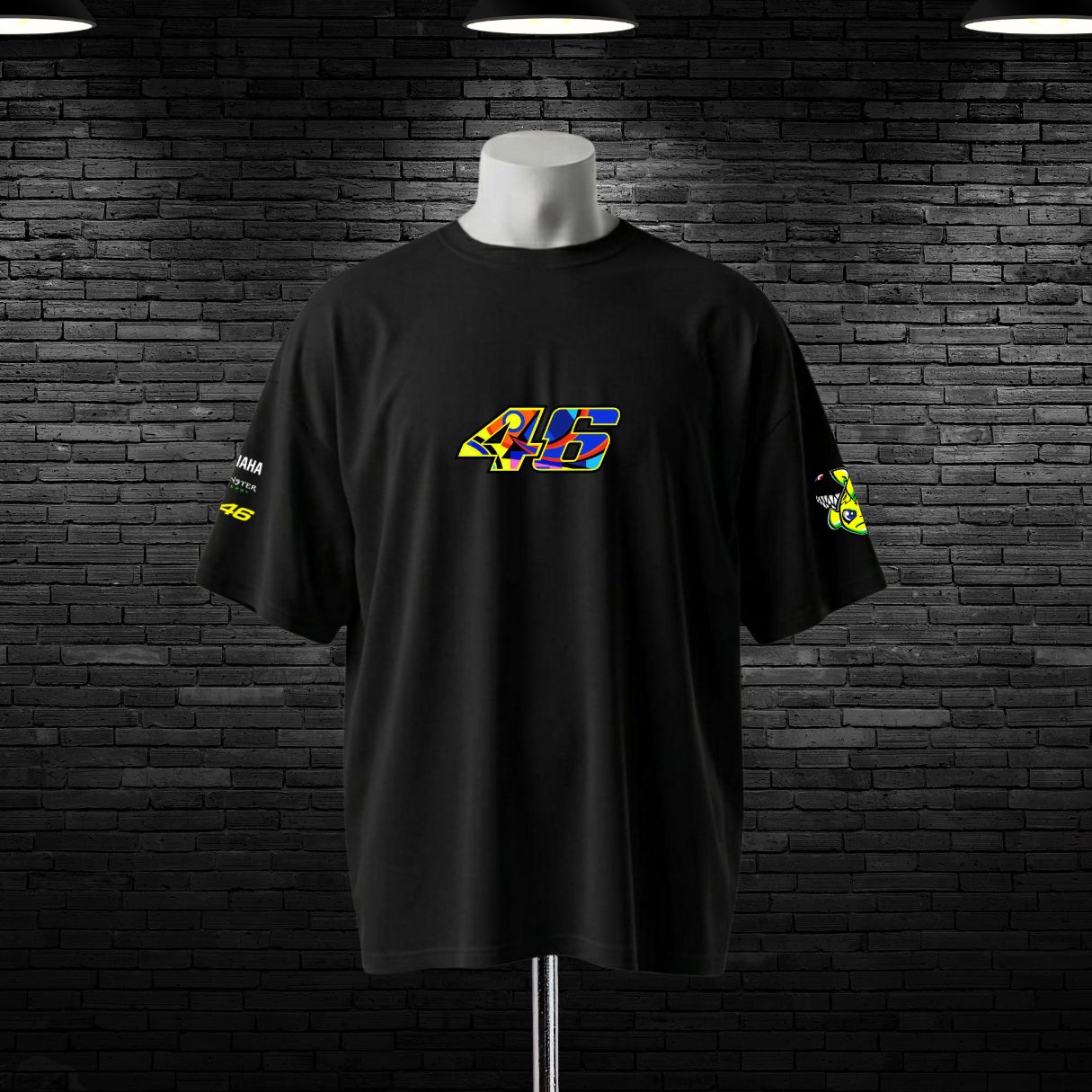 Valentino Rossi 46 Printed Oversized T-Shirt - Image 2