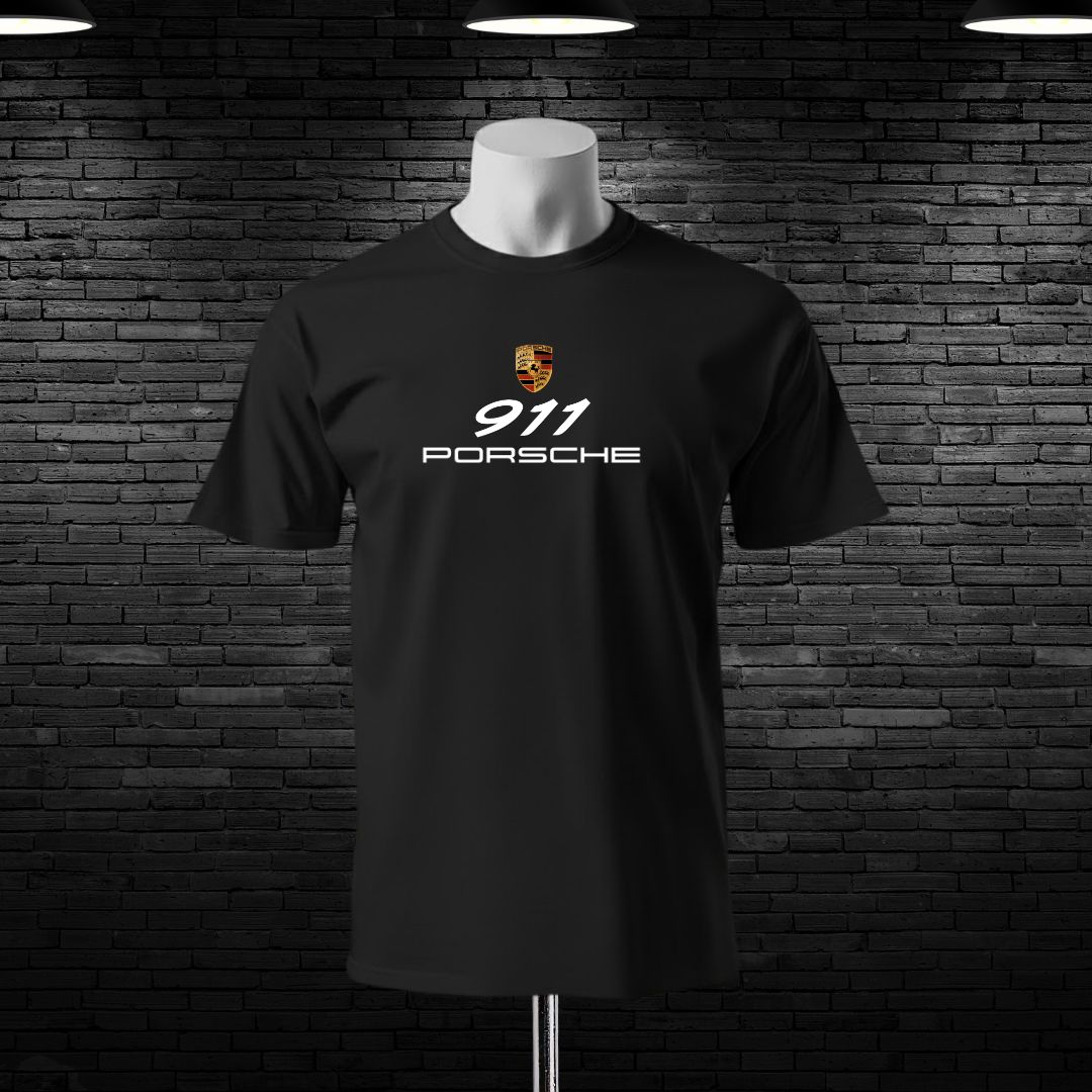 Porsche 911 Back Print Cotton T-shirt - Image 2
