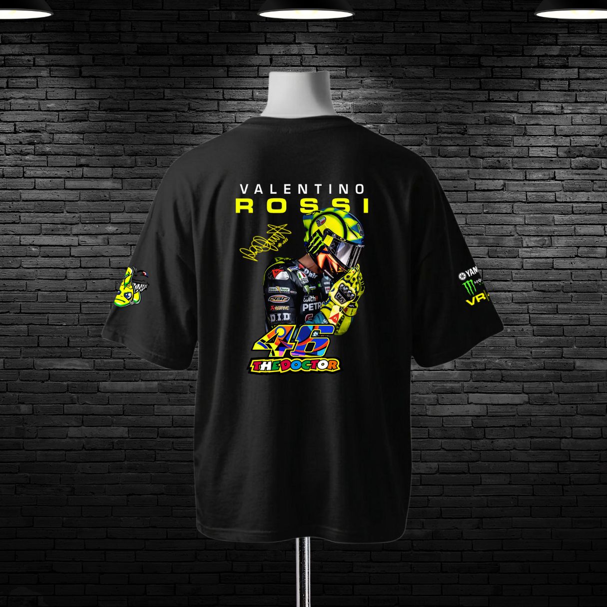 Valentino Rossi 46 Printed Oversized T-Shirt - Image 3