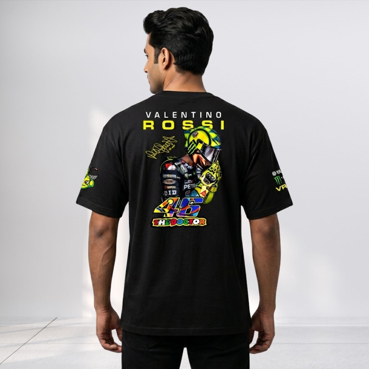 Valentino Rossi 46 Printed Oversized T-Shirt