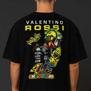 Valentino Rossi 46 Printed Oversized T-Shirt