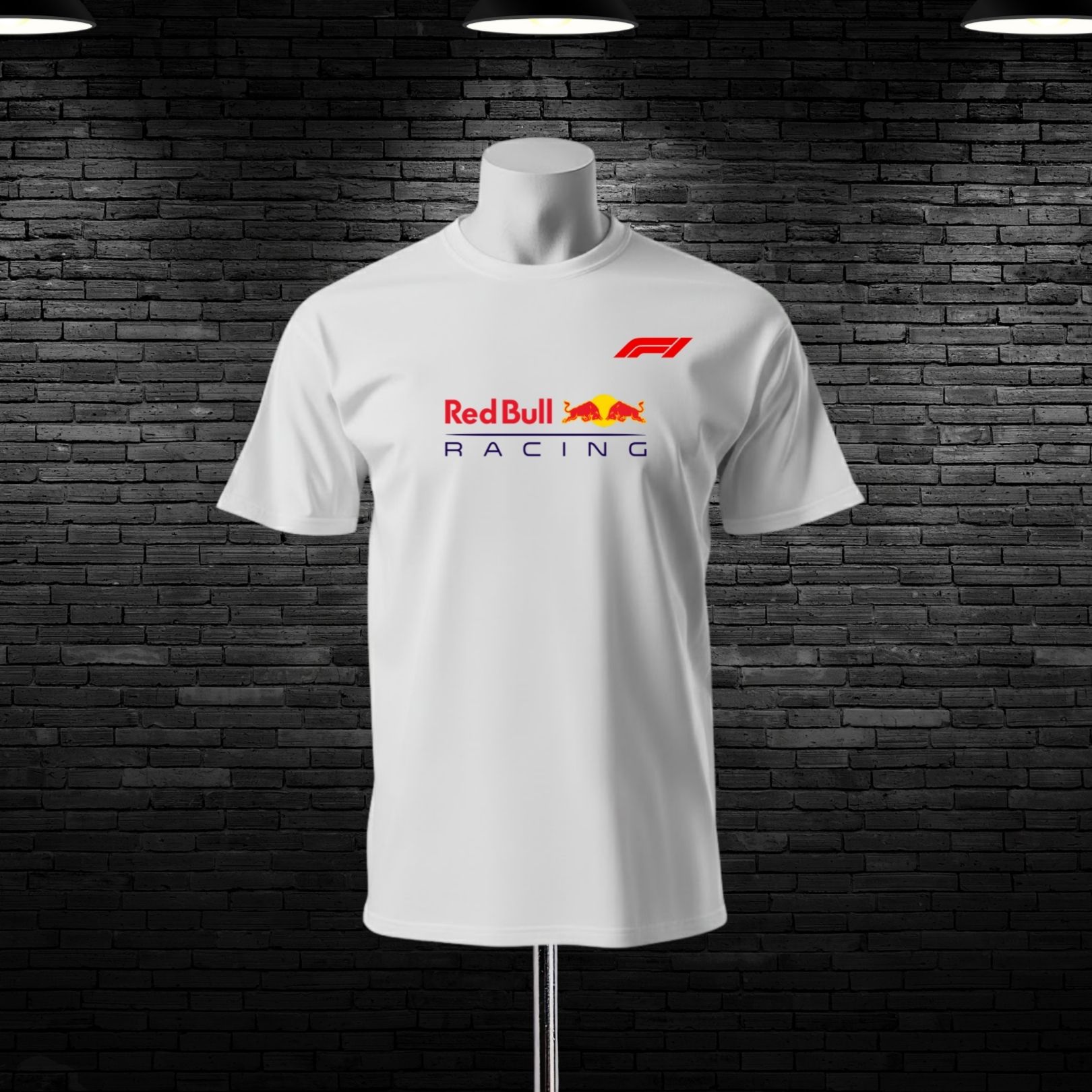 Redbull F1 Car Back Printed Cotton T-shirt - Image 2