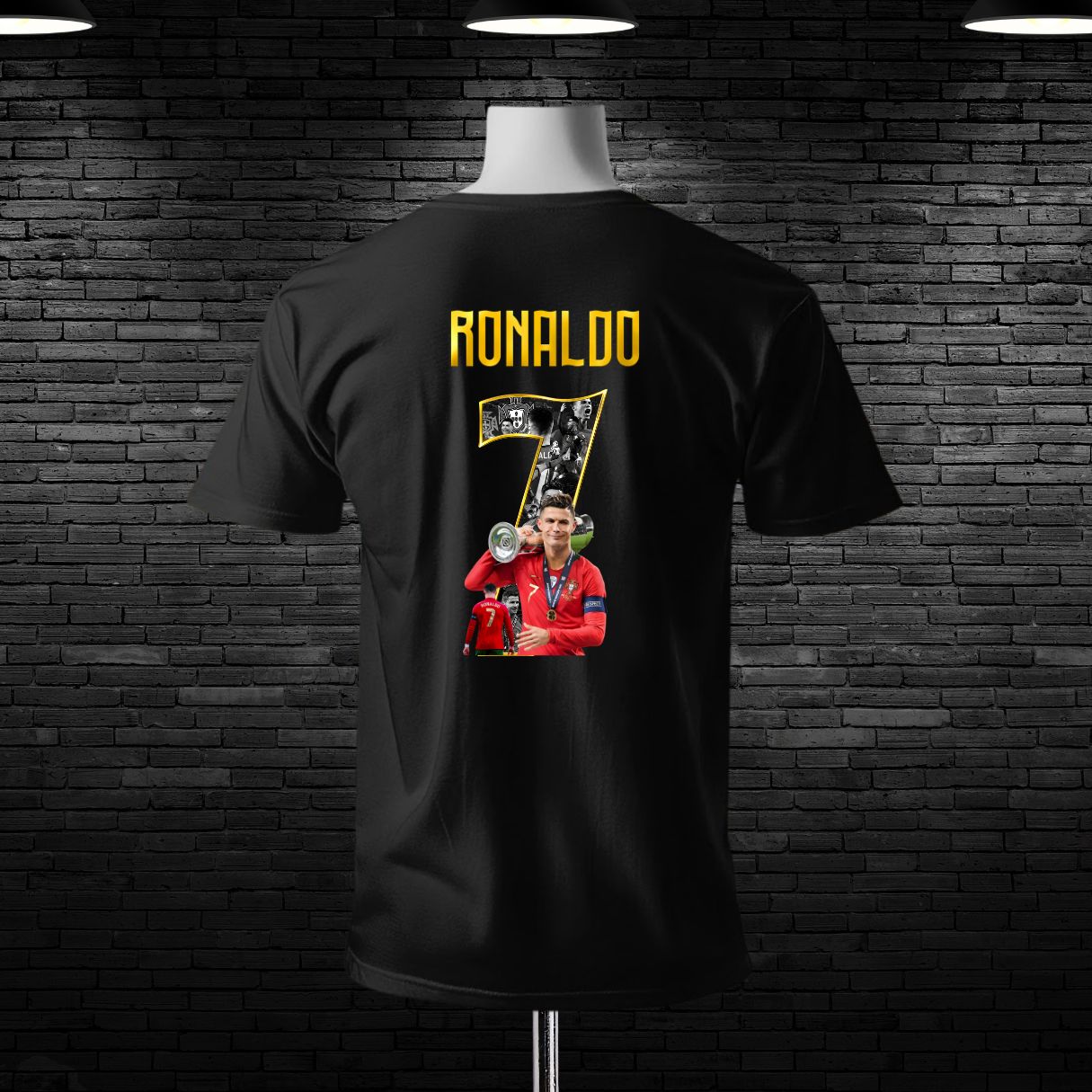C. Ronaldo Custom Printed Cotton T-shirt