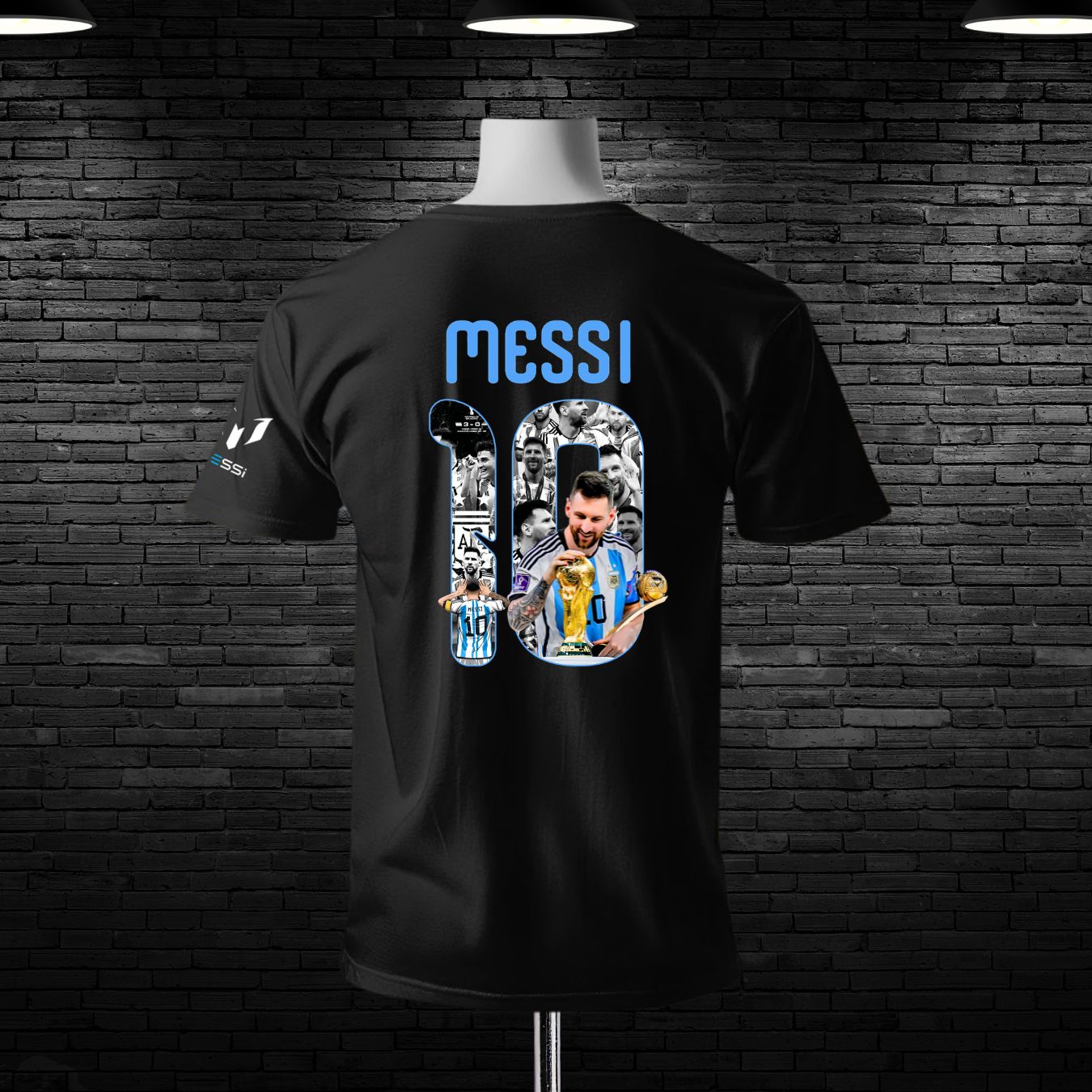 L. Messi Custom Printed Cotton T-shirt