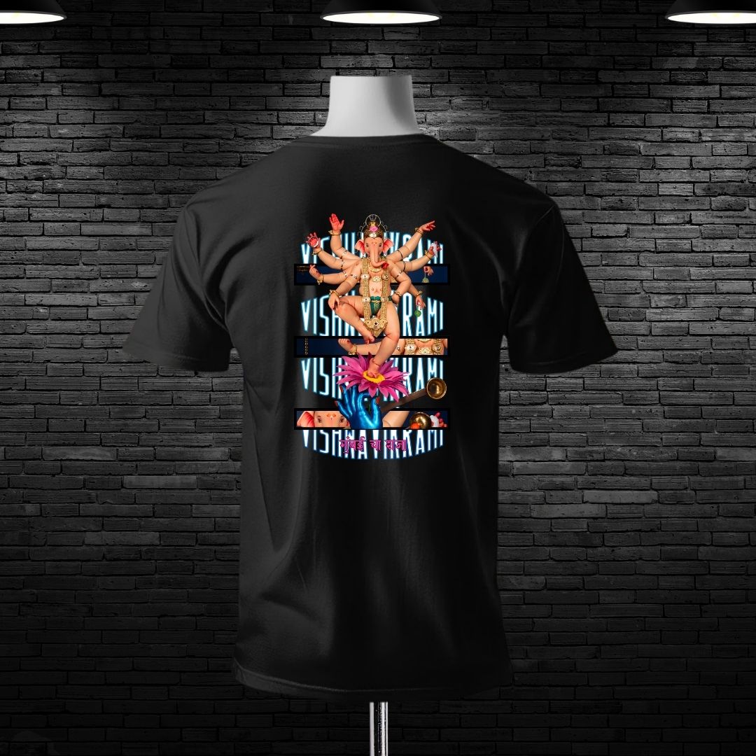 Premium Mumbai Cha Raja 2026 Special Custom Cotton T-shirt - Image 6