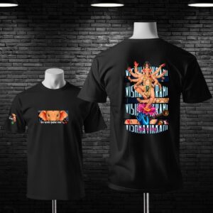 Premium Mumbai Cha Raja 2026 Special Custom Cotton T-shirt