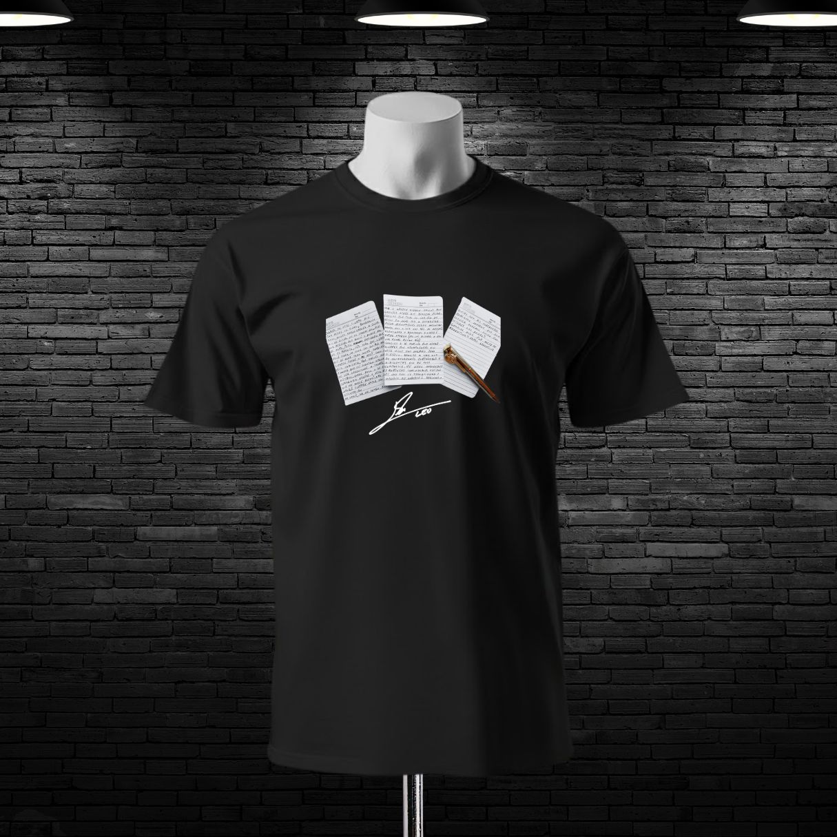L. Messi Retirement Letter Printed Cotton T-shirt
