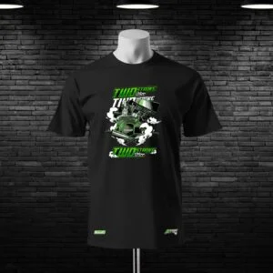 Tow Stroke Engine Printed Cotton T-shirt