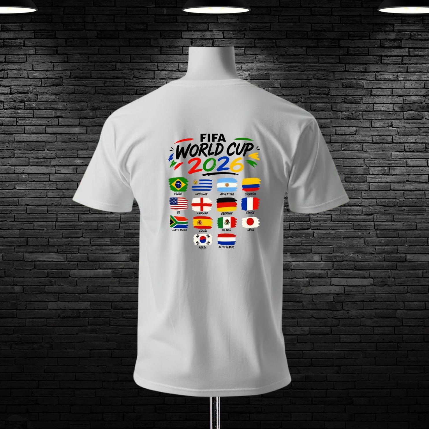 Dai Dai FIFA World Cup 2026 Custom Printed Cotton T-shirt - Image 3