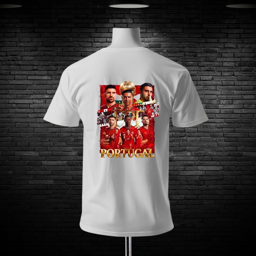 Team Portugal Custom Printed Cotton T-shirt